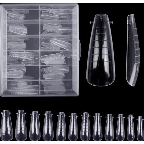 120Pcs/Box Quick Modeling Nail Extension Tips 5 Different Shape Of Nail Extension Glue Generator Nail Extension Tool