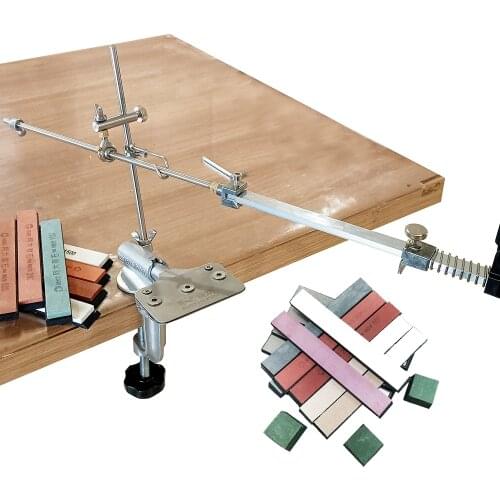 180 degree New knife sharpener with No backlash Hinge and hook fixed angle sharpener diamond bar whetstone 180 degree whirling