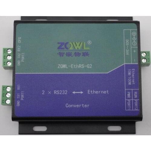 2-way RS232 serial port to Ethernet network to serial port/serial port server/Modbus TCP/RTU