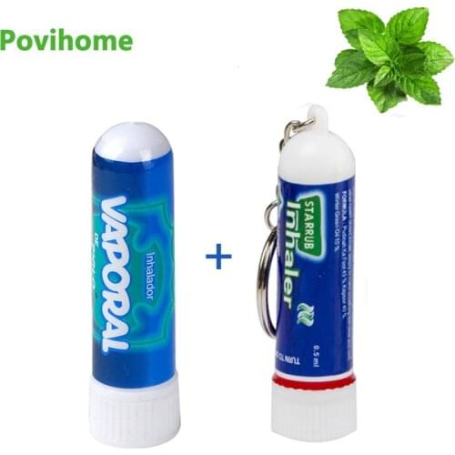 2Types Of Mint Rhinitis Cream Nose Inhaler Essential Oil Relieve Nasal Congestion Colds Headaches Dizziness Plaster Health Care