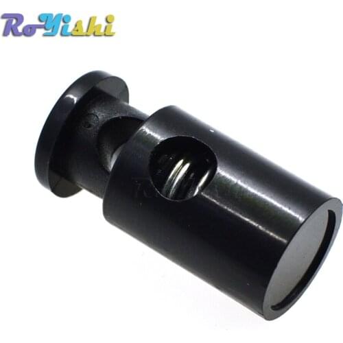 25pcs/pack Plastic Cord Lock Stopper Cylinder Barrel Toggle Clip For Garment Accessories