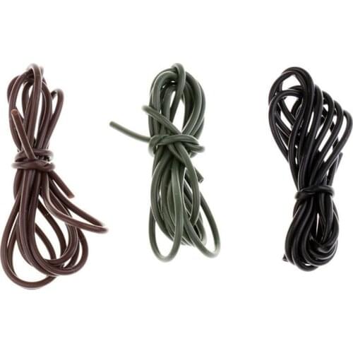 6 MTRS ANTI-TANGLE RIG TUBE 3 COLOURS CARP HAIR RIGS HOOKS LEAD CLIPS