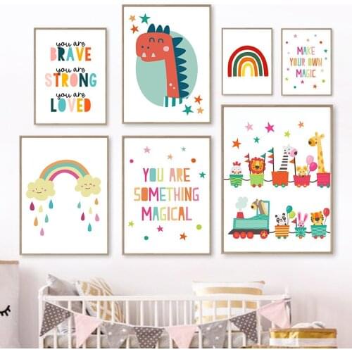 Diamond Painting Cartoon Dinosaur Lion Mouse Rainbow Cute Cross Stitch Kits Diamond Mosaic Embroidery Full Square Home Decor