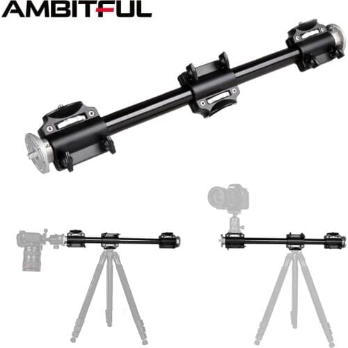 Aluminum 3/8 Screw Support Tripod Arm Rock Solid Cross Bar Side Arm for 4 Heads Head Professional Photography Studio Fixtures