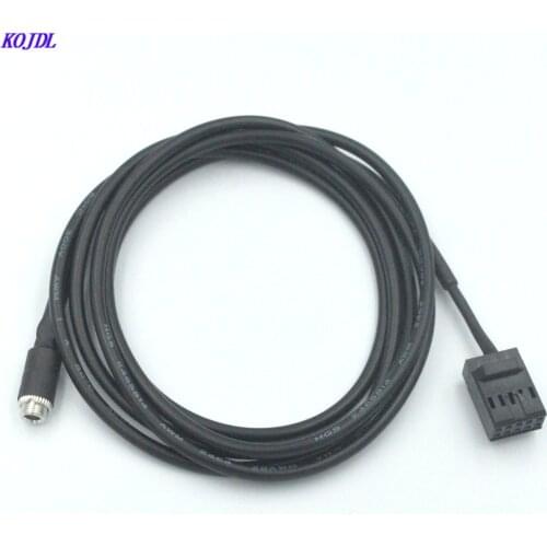 Car 10p 3.5MM CD Radio audio Aux-in Cable female Adapter aux cable input connector For BMW E46 M3 3series 10p Jack factory KOJDL