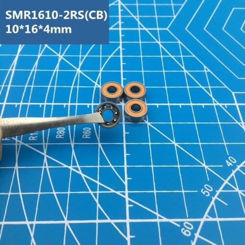 Free Shipping 2pcs ABEC-7 SMR1610 2RS 2OS CB Hybrid Ceramic Stainless Steel Fishing Reel Shaft Bearings SMR1610-2RS