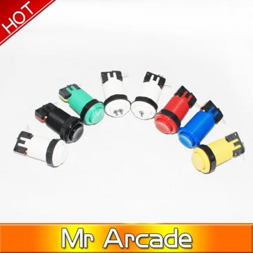 Free Shipping 2016 New Arcade Push Button Durable Multicade MAME Jamma Game Long Switch Mult-color 1 pcs