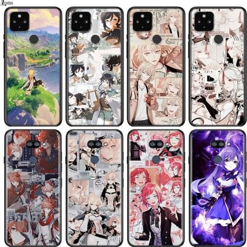 For Google Pixel 5 4 4A XL Cover Funda Genshin Impacts Game For LG Q60 V60 V50 V50S V40 V35 V30 Aristo ThinQ Soft Phone Case