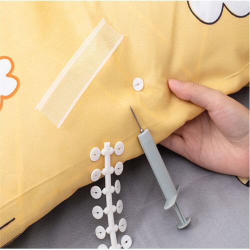 Quilt Holder Sewing pins Home Quilt Cover Bed Sofa Slipcover Anti-Slip Buckle Soft Silicone Invisible Safety pin accessories