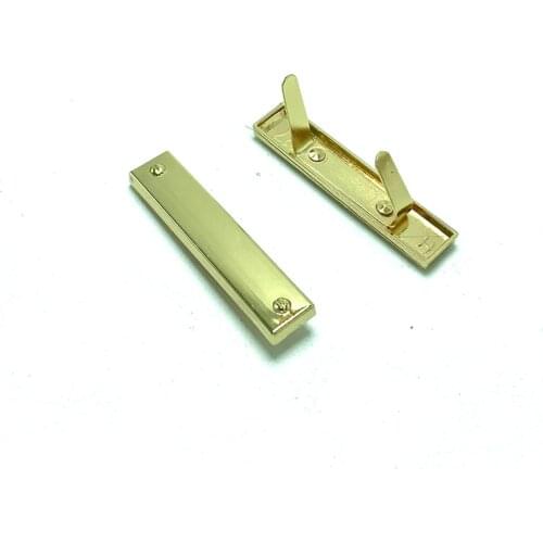 Long custom name tag name badge laser logo metal magnet tags