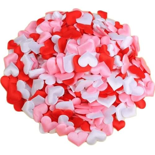 1 Pack 100 Pcs Multicolor Heart Shaped Hand Throwing Artificial Sponge Petals Valentines Day Wedding Decoration Party Supplies