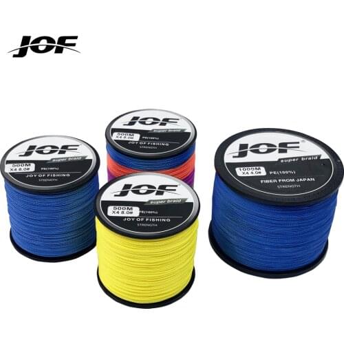JOF 8 Strands Braided Fishing Line Multifilament Carp Fishing Japanese Braided Wire All For Fishing Accessories 300M 500M 1000M