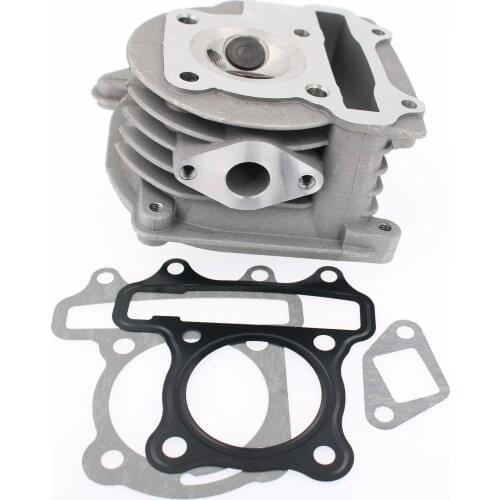 Wilebo Upgrade Big Bore Cylinder Kit GY6 80cc 47mm for GY6 49cc 50cc 139QMB ATV Scooter Moped Go Kart(Non EGR Type, 69mm Valves)