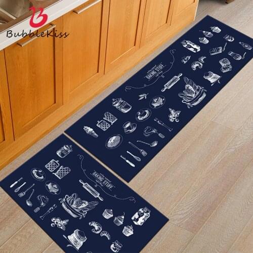 Bubble Kiss Bath Mat For Kitchen Nordic Style Water Absorption Home Decor Rugs Decoration Salon Carpet Black Delicate Area Floor