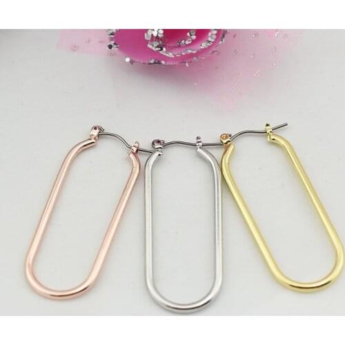 Kpop GD Creative Geometric U Shape Earrings Women Men Jewelry Unisex Hoop Earring