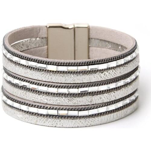 ORNAPEADIA Hot Selling Wholesale Bracelet for Women Bohemian Multilayer Crystal Bead Bracelet Ethnic Style Simple Bracelet