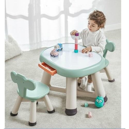 Multifunctional Childrens Table and Chair Baby Table Chair Set Learning Game Table Scientific Spine Protection Kids Desk
