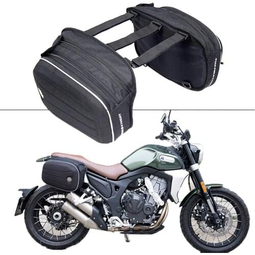Motorcycle saddle bag waterproof and waterproof double-sided large capacity motorcycle luggage bicycle riding Pan