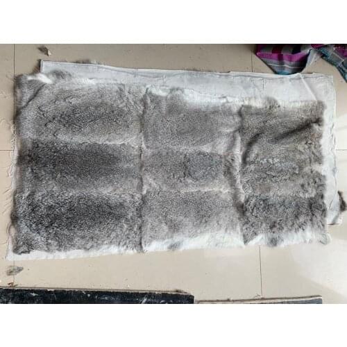 New Natural real genuine rabbit Fur Blanket leather Soft plate Mattress Clothing fabric Plates material