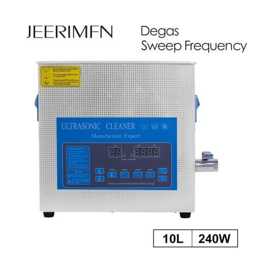 Industrial Ultrasonic Cleaner 10L Degas Lab Stainless Ultrasound Bath Printer Head Gearing MainBoard Medical Appliance Cleaning