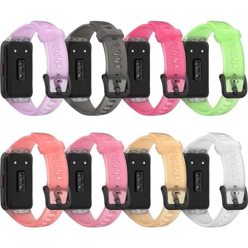 Newest Watch Strap for HUAWEI Band 6 Soft TPU Sports Wristband Bracelet Strap Replacement Belt for HONOR Band 6 Accessories