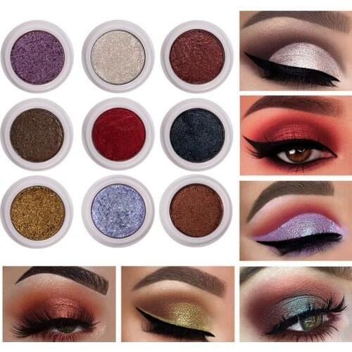 12 Colors Glitter Eyeshadow Powder Diamond Lips Eyes Pigment Shimmer Metallic Cosmetic Eyeshadow Pallete Makeup