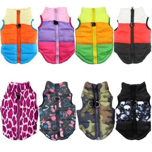 Warm Colorful Jacket for Dog Clothes For Small Dog Coat Jacket Puppy Outfit Pet Clothes For Dogs Costume Vest Apparel Chihuahua