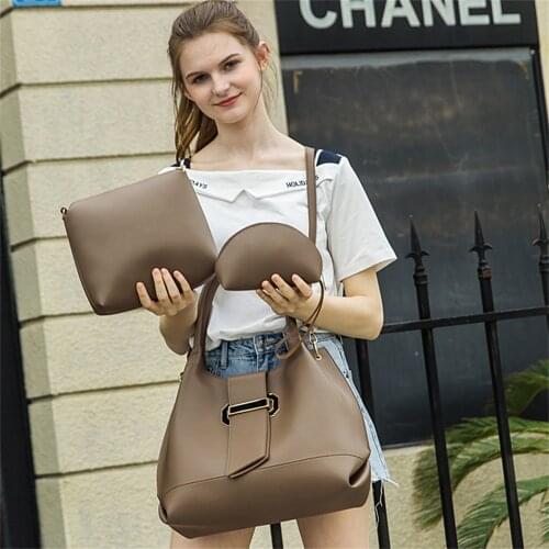 Fashion 3 Pcs Bags Women Purses And Handbags Casual Large Capacity Handbag Female Bag Handbag Ladies Shoulder Sac