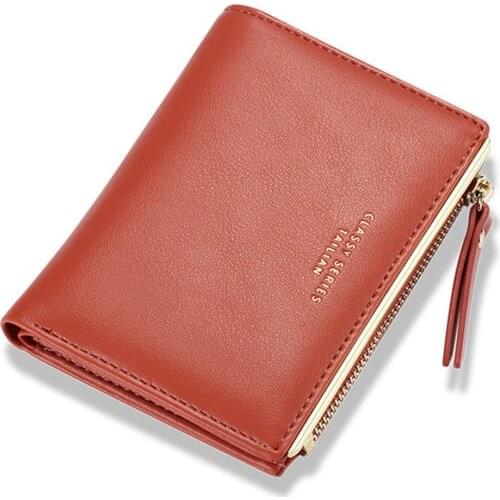 New Style Ladies Wallet Short Paragraph Simple Multi-card Position Wallet Zipper Bag Ladies Purse