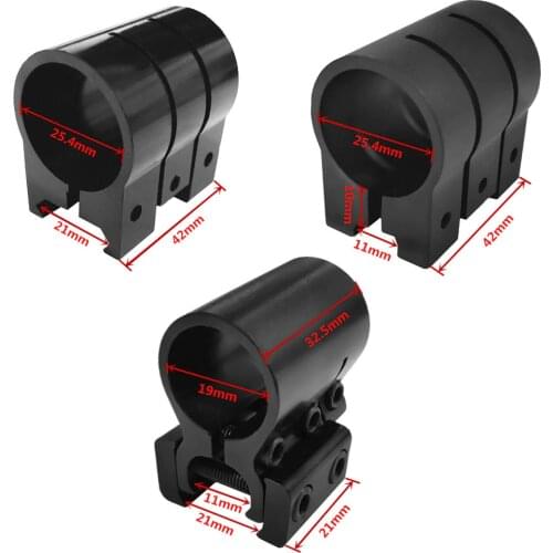 1 Inch 25mm Laser Scope Flashlight Torch Mount For 20mm/11mm Rail