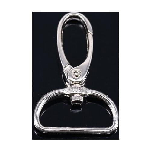 45*30mm Silver Plated Metal Trigger Snap Swivel Hardware Hook Clasp Sewing Supplies for Bag Key Ring 100piece/K386