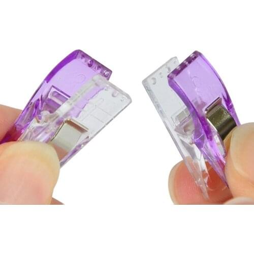 50Pcs Multicolor Plastic Clips For Patchwork Sewing DIY Crafts Quilt Knitting Clip Clover Wonder Clip Sewing Tools