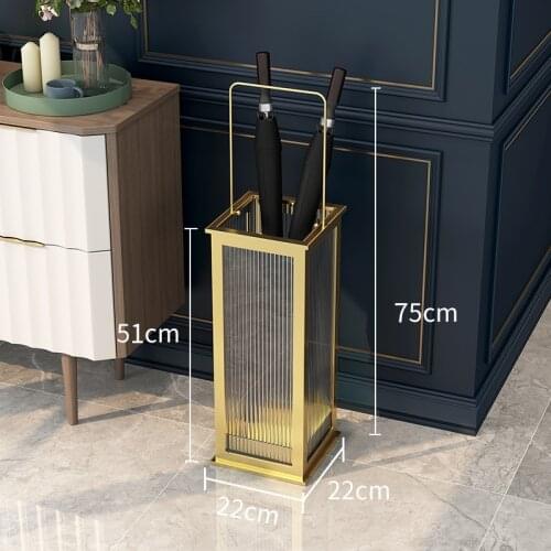 Decorative Large Umbrella Stand Gold Creative Metal Umbrella Stand Iron Modern Soporte De Sombrilla Household Items BE50WC