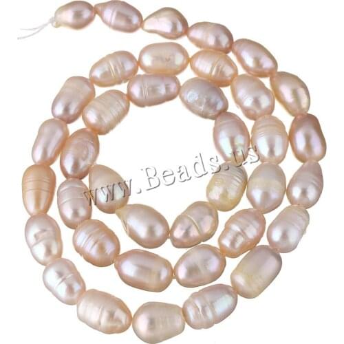 Cultured Rice Freshwater Pearl Beads Natural Purple 6-7mm Approx 0.8mm Sold Per Approx 14.5 Inch Strand