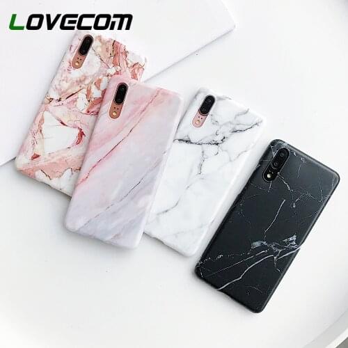 LOVECOM Classic Marble Phone Case For Huawei P40 P30 P20 Mate 30 Pro Lite Mate 20 Pro Lite Soft IMD Phone Back Cover Coque Gift