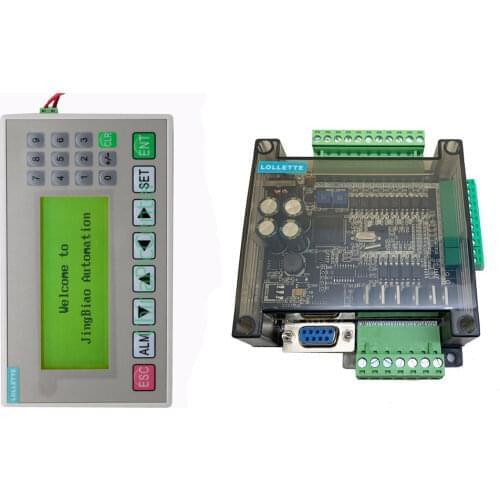 FX3U-24MR FX3U-24MT PLC industrial control board RS485 RTC with text display OP320-A