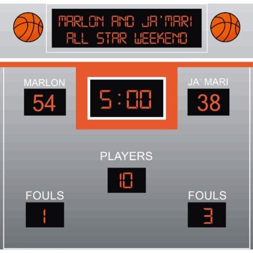Custom basketball themed score board game photography studio background High quality Computer print party backdrops