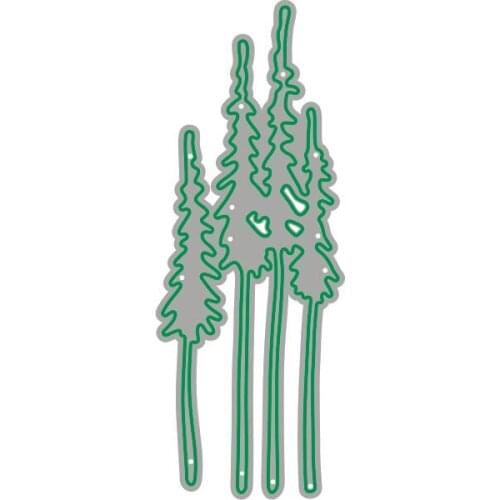 JMCRAFT Tall Green Trees Metal Cutting Dies DIY Scrapbook Handmade Paper Craft Metal Steel Template Dies