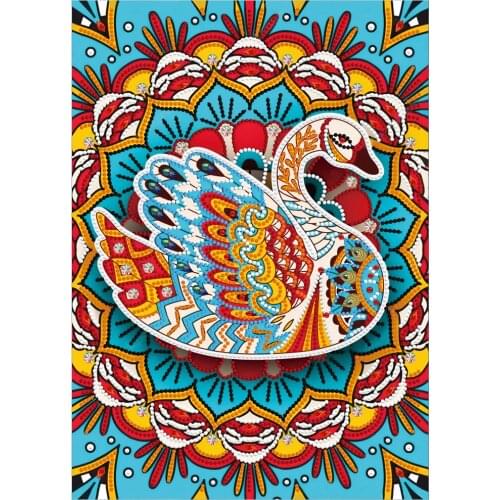 Glowing animal goose 5d diamond paintings for interior Diamond mosaic craft supplies free shipping products from aliexpress