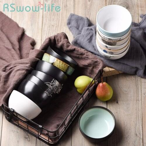 Ceramic Tableware Daily Rice Bowl Instant Noodle Bowl Hotel Restaurant Rice Bowles Breakfast Bowles For Kitchen Utensils
