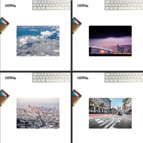 Mairuige Spectacular City View Small Mouse Pad Laptop Cute Table Mat Peripheral Accessories Household Non-slip Mat