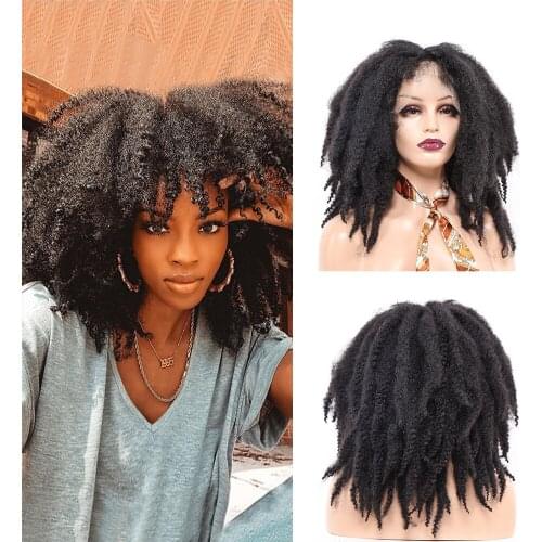 Marley Hair for Twists 14Inch Short Braiding Hair Afro Kinky Twist Crochet Braids Synthetic Fiber Hair Extensions for Women