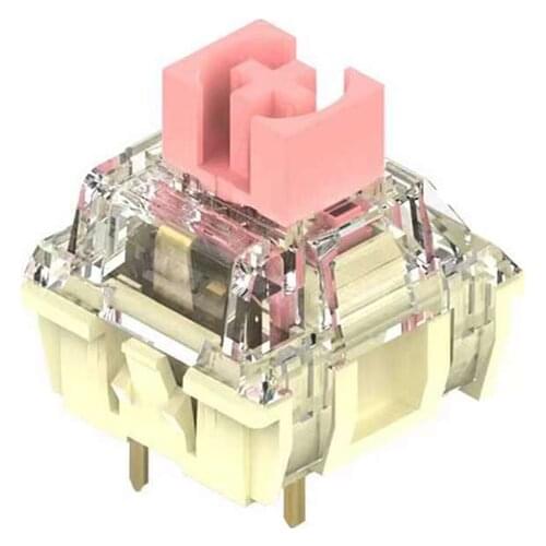 TTC Gold Pink 10 switch 3pin mechanical keyboard switch Linear handle 37gf keyboard replacement switch