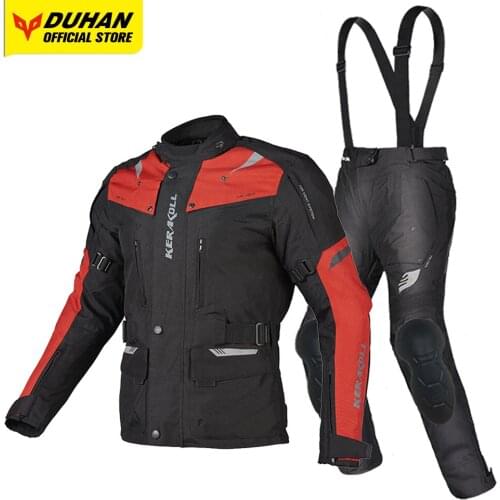 DUHAN Mens Profession Motorcycle Jacket Chaqueta Moto Waterproof Motocross Suit Riding Racing Jaqueta Motociclista Body Armor