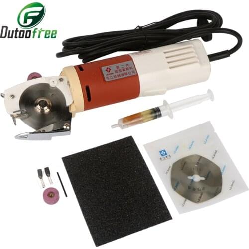 110V/220V/ Electric Round Scissors Set Rotary Blade Electric Round Knife 65mm Cloth Cutter Fabric Cutting Machine EU/US Pulg
