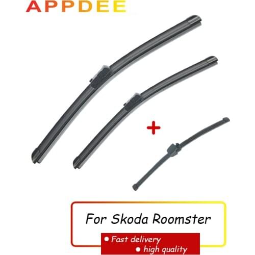 APPDEE Wiper LHD Front Rear Wiper Blades Set For Skoda Roomster 2006 - 2013 Windshield Windscreen Front Rear 21"21"13"