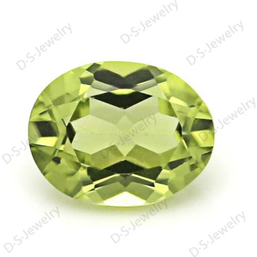 Natural Oval Olive Green Olivine Stone Natural Olivine Fabulous Olive Green Oval Earrings For Fashion Jewelry