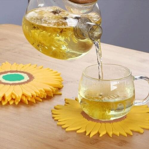 Sunflower Hot Pot Holder Anti-Slip Cup Coaster Bowl Mat Heat Resistant Pan Pads