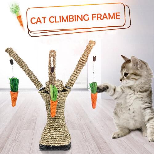 Hanging Carrot Cat Scratcher Handmade Small Size Kitten Interactive Toys Durable Claw Sharpener Removable Cat Tree