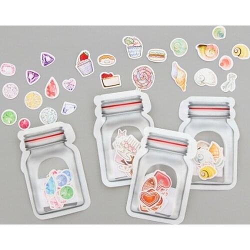 Lovely pot Fish Shell Diamonds Candy Sticker Organizer Calendar Diary Book Planner Scrapbook Decoration Diary Sticker papeleria